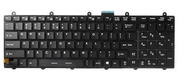 Keyboard Laptop Black Fujitsu AH530
