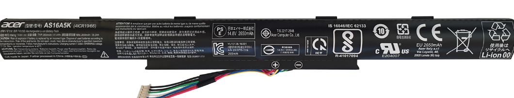 باتری اورجینال لپ تاپ ایسر Acer Aspire F5-573G E5-575 AS16A5K